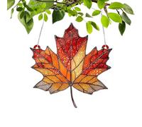 NBYGSC Light Catchers For Window | Thanksgiving Decoration Wall Crafts Pendant - Fall Maple Leaves Acrylic Light Catcher Ornament - for Windowsill Balconies Doorways Wall