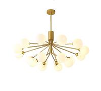NBYGSC Light Fixtures,Frosted Glass Globe Light Shade Light，G9 Decorative Chandeliers for Living Room Fixture/18-Lights