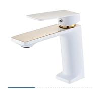 NBYGSC Matte Black Basin Hot Cold Mixer for Recessed Sinks, Stylish Vanity Faucet, & Easy to Install, Bathroom Accessories