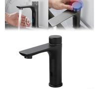 NBYGSC Mixer Automatic Basin Faucet Bathroom Sensor 304 Stainless Steel Touchless Tap for Bathroom(Black)