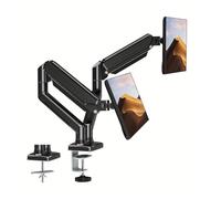 NBYGSC Monitor Stand for 13-32 Inch Screens, Dual Monitor Mount Gas Spring, Dual Monitor Arm Fully Dynamic Adjustable