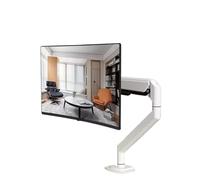 NBYGSC Monitor Stand White Desktop Computer Maximum 36 Inch Monitor Stand Horizontal and Vertical Rotation Home Office Stand Monitor(M3G)