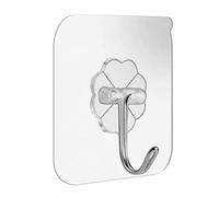 NBYGSC Mount 5pcs Transparent Strong Self Adhesive Door Wall Hangers Hooks, Suction Heavy Load Cup Sucker Hat Rack Coat Hook