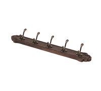 NBYGSC Mount Retro Bedroom Porch Wooden Metal Storage Row Hook Hanging Hanger Home Creative Wall Mounted Coat Rack