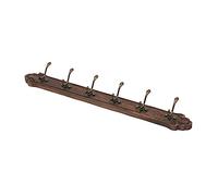 NBYGSC Mount Retro Bedroom Porch Wooden Metal Storage Row Hook Hanging Hanger Home Creative Wall Mounted Coat Rack