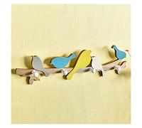 NBYGSC Mounted Rack Retro Bird Hook Wall Decoration American Country Style Green Hanger for Hanging Clothes Hat Key 4 Hooks Coat Stand