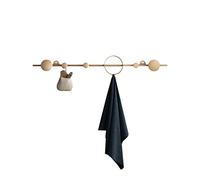 NBYGSC Mounted Wall Rack Coat Hat Hanger Hooks 8-Hook Rail for Entryway Bathroom Bedroom Closet Room Kitchen