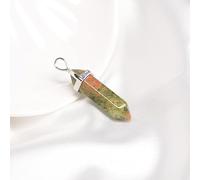 NBYGSC Natural Crystal Natural Crystal Jewel Necklace Hexagonal Stone Pendant Necklace Men's and Women's Fashion Jewelry,Style 9,1PC (Color : Style 6, Size : 1PC)