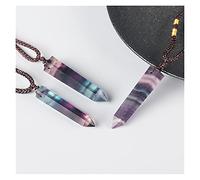 NBYGSC Natural Crystal Rough 1PC Natural Sapphire Stone Pendant with Pink Quartz Amethyst Necklace for Gift Women& Stone Mineral Specimen (Color : 14, Size : 1pc)