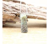 NBYGSC Natural Crystal y Chains Raw Stone Silce Slab Pendants Crystal Amethysts Quartz Lapis Gems Necklace Jewelry,Citrine (Color : Labradorite)