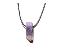 NBYGSC Natural Raw Minerals Lucky Reiki ing Crystal Quartz Stone Necklace Jewelry Pendulum Natural Tigereye Lazuli Citrin Necklace Crystal Decorations (Size : Pure Color)