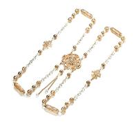 NBYGSC Necklace Big Size Moroccan Wedding Dress For Woman Custom Pendant Morocco Bride Breast Shoulder Back Tassel Wear Body Jewelry,Necklace Household