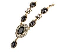 NBYGSC Necklace Bohemia Statement Necklace Antique Color 3 Color Resin Elegant Pendant Necklace Women,Necklace Household