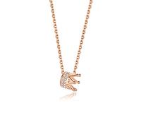 NBYGSC Necklace for Women Crown Necklace Female Clavicle Chain Temperament Cold Wind Rose Pendant for Girlfriend Gift Choker Necklace Household