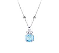 NBYGSC Necklaces for Women Girls Creative Blue Gift Box Pendant, Necklace, Sweet Gift For Girlfriend, Love Gift Necklace, Square Choker Necklaces Household