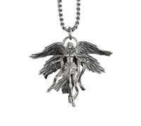 NBYGSC New 2025 Ancient Greek Mythology Four Winged Goddess Pendant Necklace Suitable Men and Women Punk Lucky Amulet Accessory Decoration Jewelry Commemorative with You Accessories Trendy Best For