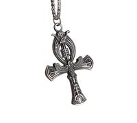 NBYGSC New 2025 Ankh Bird of Life Key Cross Pendant Necklace Ancient Egyptian Amulet Creative Accessory Men Women Decoration Jewelry Commemorative Accessories Trendy Best For Gift