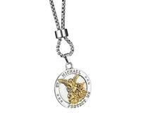 NBYGSC New 2026 1Pc Saint Michael Protect Us Archangel Stainless Steel Letters Necklace Metal Pendant Lucky Jewelry Fashion Trendy Accessories Creative Gift For Women and Men