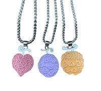 NBYGSC New 2026 Anime Law Devil Fruit Necklace Metal Necklaces Gomu Ope Mera No Mi Jewelry Garnish Chains Ioys Gifts Fashion Trendy Accessories Creative Gift For Women and Men