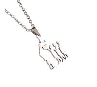 NBYGSC New 2026 Unisex Stainles Stell 1Pc Family Necklacemom Daughter Son Necklace Mother's Day Gift Stainless Steel Necklaces Jewelry Fashion Trendy Accessories Creative For Women and Men