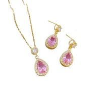 NBYGSC New 2026 Unisex Stainles Stell 316L Stainless Steel Crystal Flower Animal Pendant Necklace Earrings Her Fashion Jewelry Set Lady Gift Party Trendy Accessories Creative For Women and Men