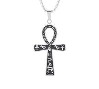 NBYGSC New 2026 Unisex Stainles Stell Stainless Steel Ancient Cross Necklace Men's Fashion Classic Holy Spirit Amulet Versatile Pendant Jewelry Trendy Accessories Creative Gift For Women and Men
