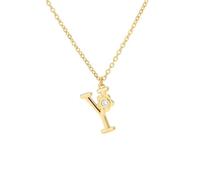 NBYGSC New 2026 Zircon Flower A-Z Letter Initial Necklaces Hers Gold Color Stainless Steel Chain Female Pendant Necklace Jewelry Fashion Trendy Accessories Creative Gift For Women and Men