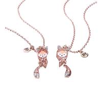 NBYGSC New 2Pcs Friend Pendant Magnitic Matching Friendship Necklace Gifts 2 Hers Sisters Decoration Jewelry Commemorative with You Accessories Trendy Creative Best For Gift