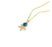 NBYGSC New Plated Dream Planet Series Pendant Necklaces For Women Female Stainless Steel Neck Chain Jewelry -T63