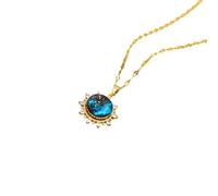 NBYGSC New Plated Dream Planet Series Pendant Necklaces For Women Female Stainless Steel Neck Chain Jewelry -T64