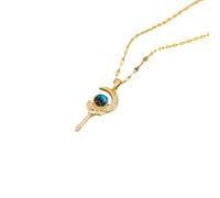 NBYGSC New Plated Dream Planet Series Pendant Necklaces For Women Female Stainless Steel Neck Chain Jewelry -T63