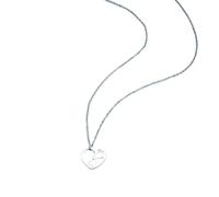NBYGSC New Triple 3 Heart Small Necklace Family Love Stainless Steel Pendant Chain Her Woman Man Choker Decoration Jewelry Commemorative with You Accessories Trendy Best For Gift