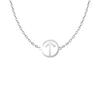 NBYGSC New Unisex Stainles Stell Futhark 24 Runes Necklace Nordic Viking Faith Protection Couple Stainless Steel Jewelry Fashion Trendy Accessories Creative Gift For Women and Men
