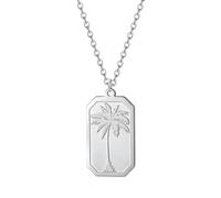 NBYGSC Palm Tree Necklace For Women, 925 Sterling Silver Palm Tree Necklace Coconut Tree Island Chain Choker, Palm Tree Necklaces For Women, Tropical Necklace, Palm Tree Pendant