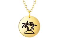 NBYGSC Palm Tree Necklace For Women, 925 Sterling Silver Palm Tree Necklace Coconut Tree Island Chain Choker, Palm Tree Necklaces For Women, Tropical Necklace, Palm Tree Pendant