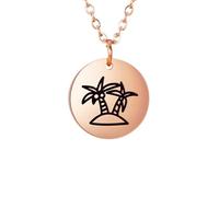 NBYGSC Palm Tree Necklace For Women, 925 Sterling Silver Palm Tree Necklace Coconut Tree Island Chain Choker, Palm Tree Necklaces For Women, Tropical Necklace, Palm Tree Pendant