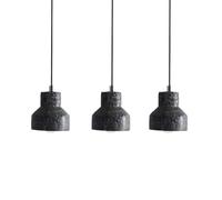 NBYGSC Pendente de concreto Nordic Estilo Moderno y, luz para Sala de Estar, habitación, Comedor, Bar, café (Negro)