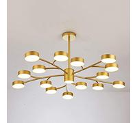NBYGSC Personalized Chandelier -Aluminum Creative Chandelier,Ideal for Dining Room Living Room Bedroom Window Lighting Lights,Gold