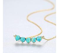 NBYGSC Plated Round Pendant Necklace for Women Wedding Three Color Jewelry