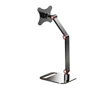 NBYGSC Portable Monitor Stand Aluminum Long Arm Stand Desktop Adjustable Hole Distance Stand Suitable for 17.3 Inch Display Folding Stand