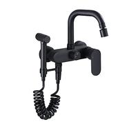 NBYGSC Pot Filler Tuqiu Faucet Swivel Tap Hot Cold Wall Mounted with Spray Rotating Mixer for Kitchen Sink & Stove Shower Head