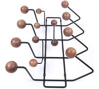 NBYGSC Practical Wall Mounted Coat with 14 Hooks Heavy Duty Hanger Rack Clothes Robes Hats Towels for Bedroom Bathroom Closet