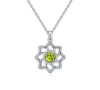 NBYGSC Quartz Healing Crystal Necklace Green Peridot Pendant Jewelry Necklaces for Women with 18 Inch Chain Crystal Point Pendant Necklace