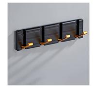 NBYGSC Racks Wall-Mounted Punch Home Folding Black Wall Mounted Hook Rack, Space Saving Hanger for Hanging Clothes Hats Keys Coat Hooks