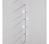 NBYGSC Rotating Rack Mounted with 4 Hooks, 97cm Long Heavy Duty Metal Wall Hanger Coat Hook for Clothes Hat Jacket Clothing