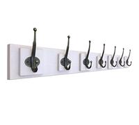 NBYGSC Rustic Wall Mounted Rack Solid Wood Shelf with 4~8 Coat Hangers Touch for Your Entryway Mudroom Kitchen Bathroom