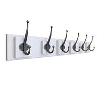NBYGSC Rustic Wall Mounted Rack Solid Wood Shelf with 4~8 Coat Hangers Touch for Your Entryway Mudroom Kitchen Bathroom