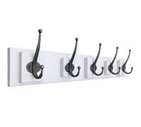 NBYGSC Rustic Wall Mounted Rack Solid Wood Shelf with 4~8 Coat Hangers Touch for Your Entryway Mudroom Kitchen Bathroom