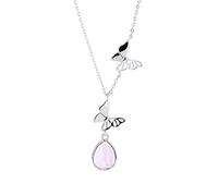 NBYGSC S Double Butterfly Necklace Female Japanese and Korean Style Cold Style Clavicle Chain Necklace Jewelry Gift