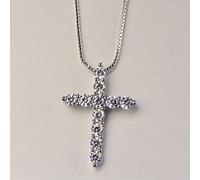 NBYGSC S Necklace Women Zircon Pendant Cross Pendant&Necklace Jewelry For Men Female